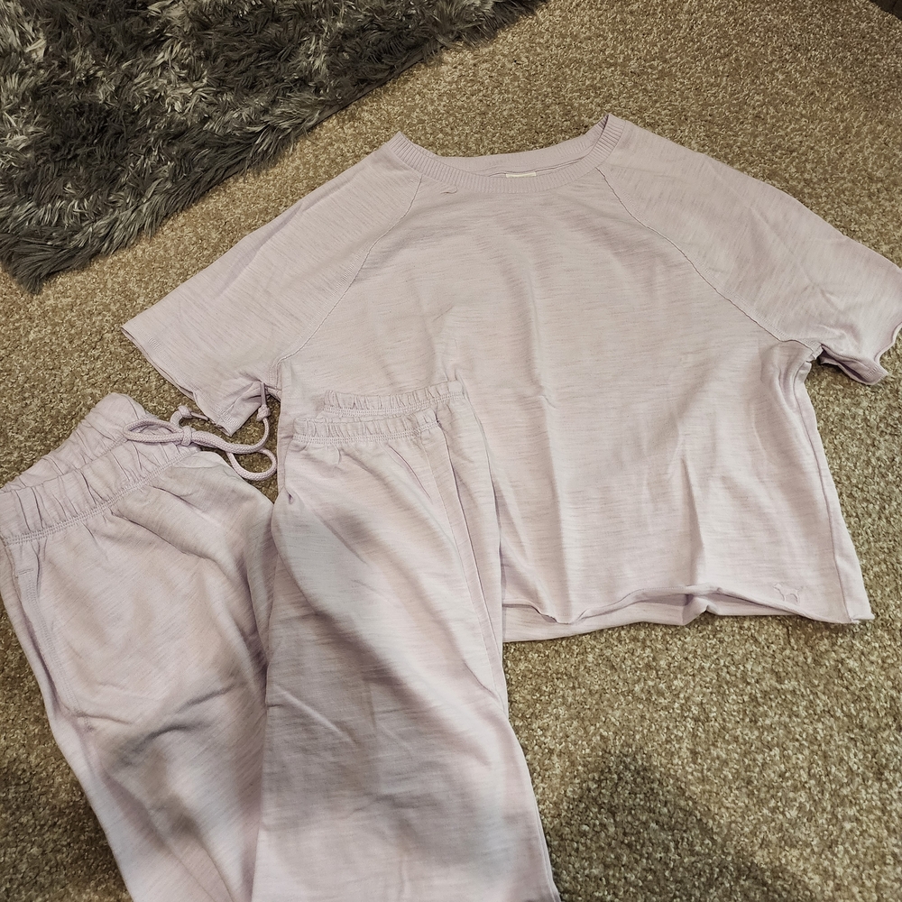 PINK Victoria's Secret Light Purple Jogger Set